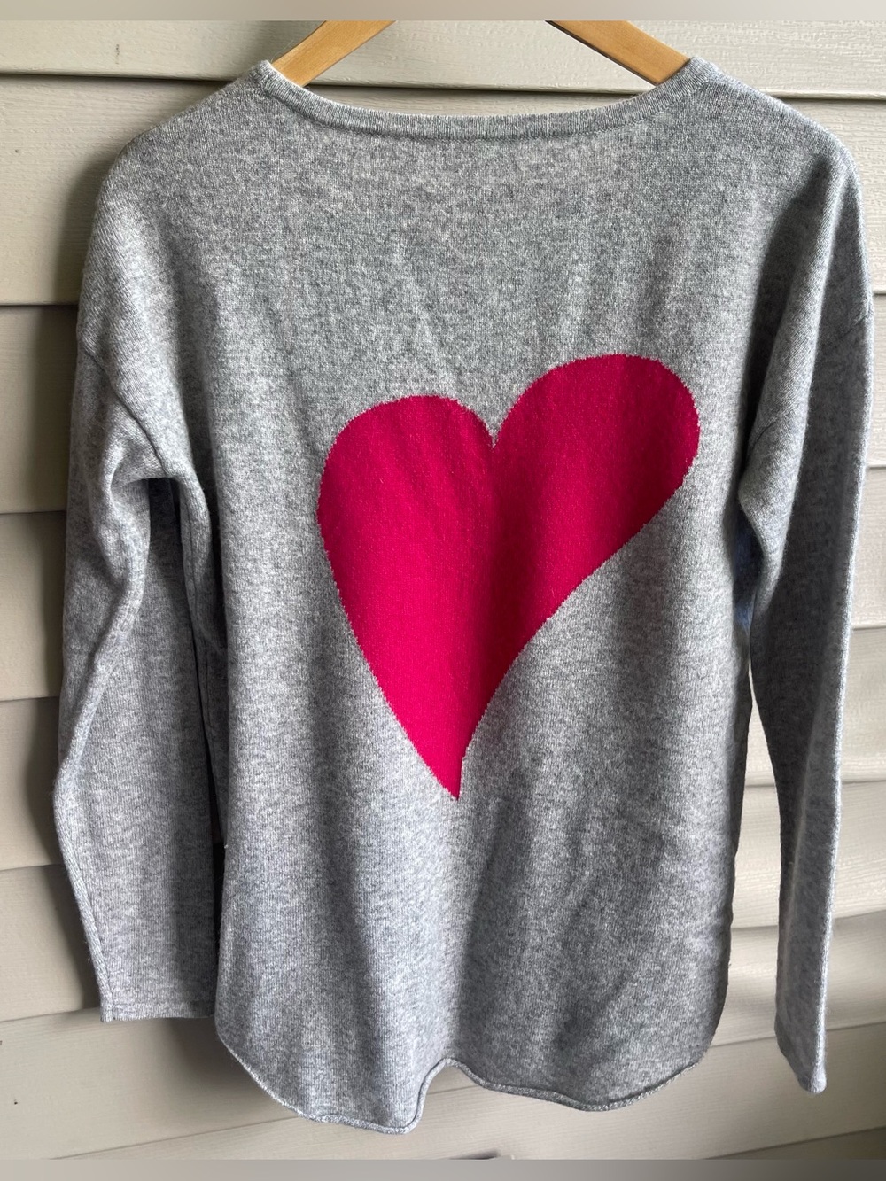 The Cashmere Project Grey Crewneck Sweater 100% Cashmere Women’s Size M Luxury
